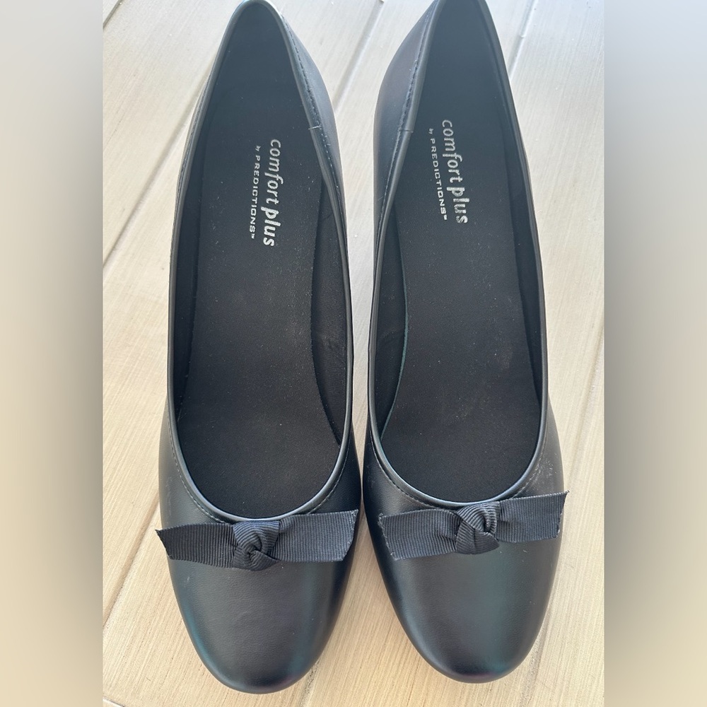 Comfort Plus Sweetheart Black Heels 13W